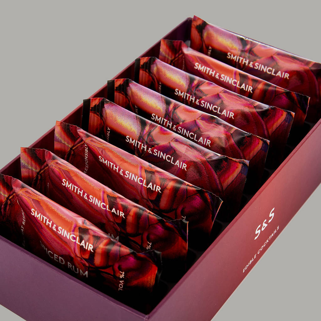 Luxury Rum Alcoholic Sweets Box Of Eight By Smith & Sinclair