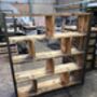 Industrial Reclaimed Bookcase Shelf Unit 521, thumbnail 6 of 7