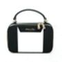 'Belle' Black And White Leather Saffiano Grab Bag, thumbnail 4 of 4