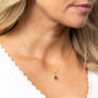 Personalised Gold Plated Sterling Silver September Sapphire Birthstone Necklace, thumbnail 3 of 10