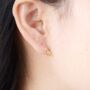 Rosebud Hoop Earrings, thumbnail 2 of 7
