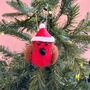 Personalised Robin Christmas Decoration, thumbnail 3 of 4