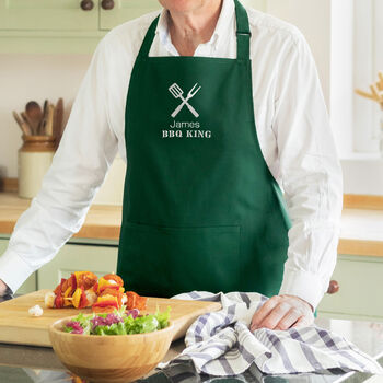 Personalised Embroidered BBQ King Apron, 2 of 6