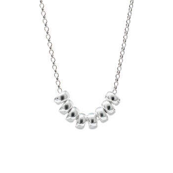 80th Birthday Bead Necklace, Kate, Sterling Silver, 2 of 3