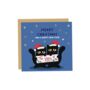 4pk Cute Cat Christmas Cards, thumbnail 4 of 5