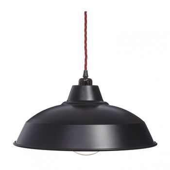 Matt Black Industrial Lamp Shade By William & Watson ...