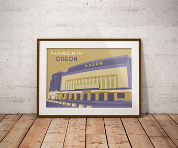 Hammersmith Odeon London Travel Poster Art Print, 6 of 8