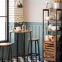 Set Of Two Tall Steel Frame Bar Kitchen Stools, thumbnail 5 of 7