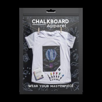 Chalkboard Apparel T Shirt White Draw On Your T Shirt, 7 of 7