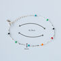 Sterling Silver Colourful Bead Bracelet, thumbnail 4 of 5