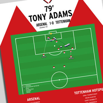 Tony Adams Fa Cup 1993 Arsenal Print, 2 of 2