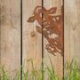 Rusty Peaking Farm Animals Metal Decor Garden Gift, thumbnail 8 of 10