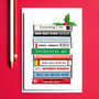 Funny Music Puns Christmas Card, thumbnail 3 of 4