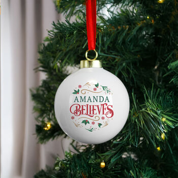 Personalised Christmas Bauble For Kids, 2 of 4