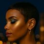 Gold Plated Sterling Silver Angular Drop Earring, thumbnail 1 of 7