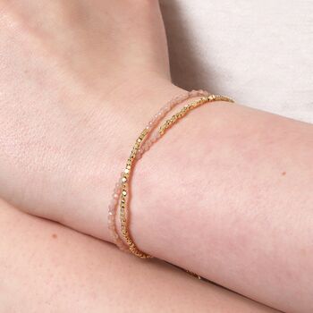 Semi Precious Stone Layered Beaded Bracelet, 12 of 12