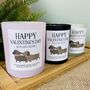Personalised Dachshund Valentines Candle Gift, thumbnail 1 of 12