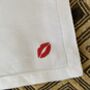 Embroidered Kiss Napkin, thumbnail 7 of 7