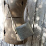 Structured Leather Crossbody Gold Or Silver Handbag, thumbnail 4 of 12