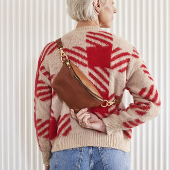 Personalised Luxury Leather Sling Bag, 2 of 12
