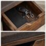 Shoe Storage Bench With Cushion Drawer Open Compartment, thumbnail 5 of 12
