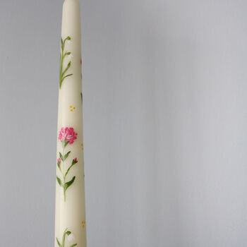 Hand Painted Birth Flower Candles, 4 of 12