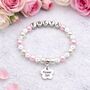 Personalised Flower Girl Bracelet Gift, Wedding Day Keepsake From The Bride, thumbnail 2 of 12