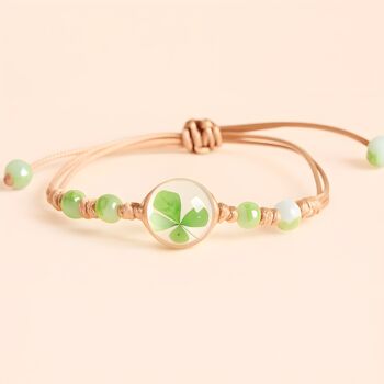 Lucky Four Leaf Clover Bracelet Gift, 4 of 4