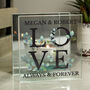 Personalised Love Mirrored Glass Tea Light Holder, thumbnail 2 of 2