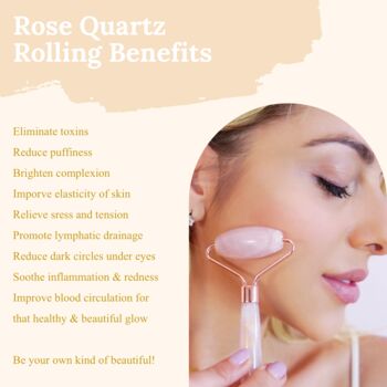 Rose Quartz Roller Gift Set For Women, 9 of 11