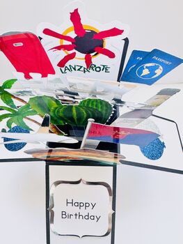 Lanzarote Themed 3D Birthday Card, 3 of 7