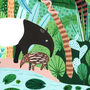 Jungle Malayan Tapirs Art Print, thumbnail 5 of 6