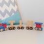 Personalised Wooden Name Train, thumbnail 3 of 7