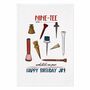 Personalised Nine Tee Tea Towel 90th Birthday Gift For Golfers, thumbnail 3 of 9