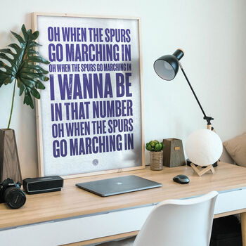 Tottenham 'Marching In' Football Song Print, 2 of 3