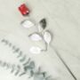 Personalised Silver Plated Red Rose, thumbnail 5 of 5