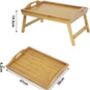 Foldable Serving Bamboo Bed Tray Table, thumbnail 6 of 7
