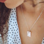 Roman Numerals Rectangle Necklace, thumbnail 5 of 7