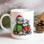 Personalised Christmas Sloth Couple In Love Mug C, thumbnail 1 of 2