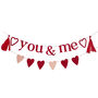 You And Me Valentines Bunting With Tassels, thumbnail 2 of 3