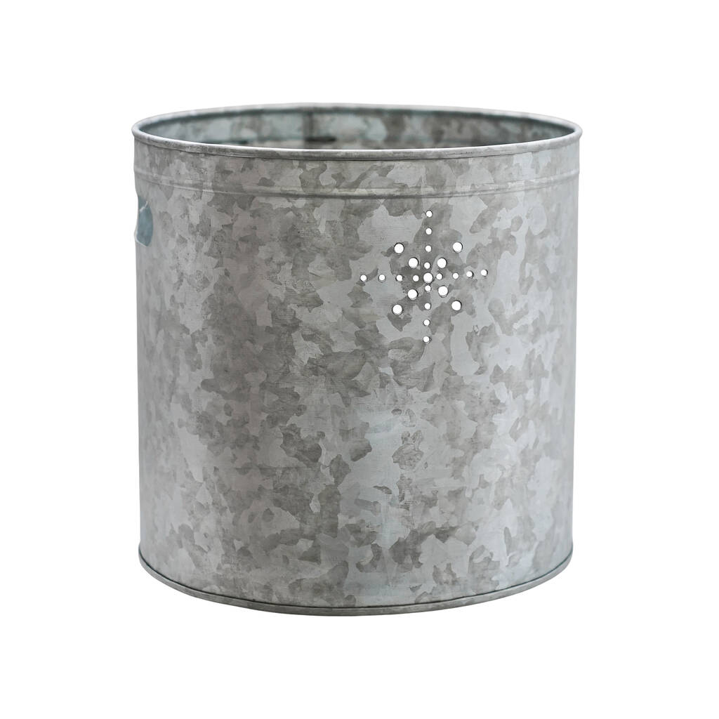 Zinc Christmas Tree Bucket Planter 2022 By Lime Lace