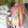 Personalised Hand Embroidered Tie Dye T Shirt, thumbnail 4 of 10
