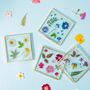 Pack Of Four Wild Flower Coasters, thumbnail 1 of 2