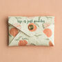 Personalised Pinatex Peaches Print Card Holder, thumbnail 4 of 5