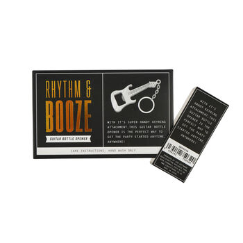 Dapper Chap Guitar Bottle Opener Keyring | In Gift Box | Key Accessory | Father's Day Gift, 5 of 5