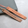Personalised Third Anniversary Leather Bookmark, thumbnail 3 of 9