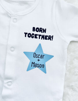 Personalised Twin Baby Boy Gifts, 3 of 4