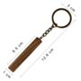 Personalised Engraved Long Walnut Keyring, thumbnail 4 of 6