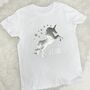 Personalised Unicorn Girls T Shirt, thumbnail 1 of 2