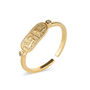 18 K Gold Plated Silver Lion Animal Stacking Ring, thumbnail 2 of 4